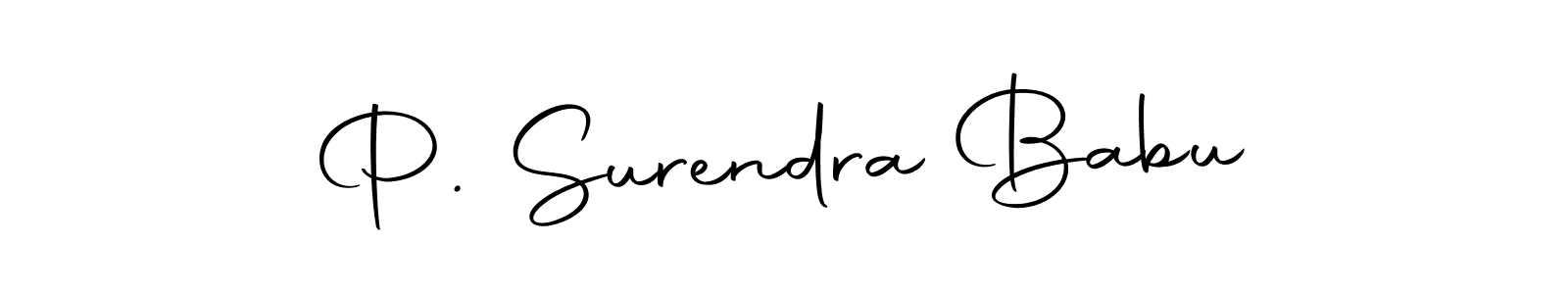 P. Surendra Babu stylish signature style. Best Handwritten Sign (Autography-DOLnW) for my name. Handwritten Signature Collection Ideas for my name P. Surendra Babu. P. Surendra Babu signature style 10 images and pictures png