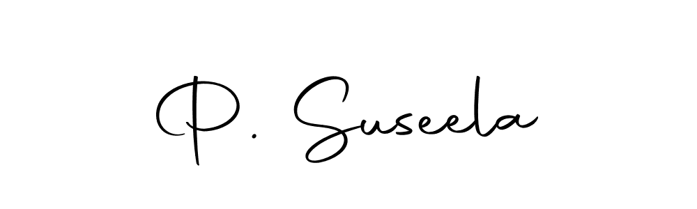 Create a beautiful signature design for name P. Suseela. With this signature (Autography-DOLnW) fonts, you can make a handwritten signature for free. P. Suseela signature style 10 images and pictures png