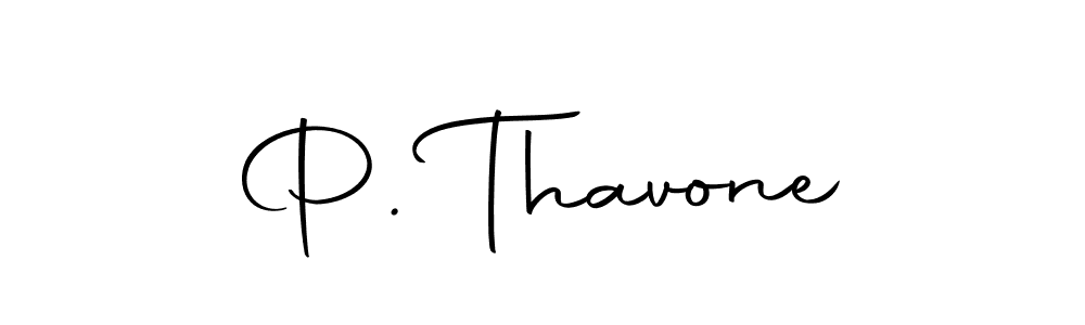P. Thavone stylish signature style. Best Handwritten Sign (Autography-DOLnW) for my name. Handwritten Signature Collection Ideas for my name P. Thavone. P. Thavone signature style 10 images and pictures png