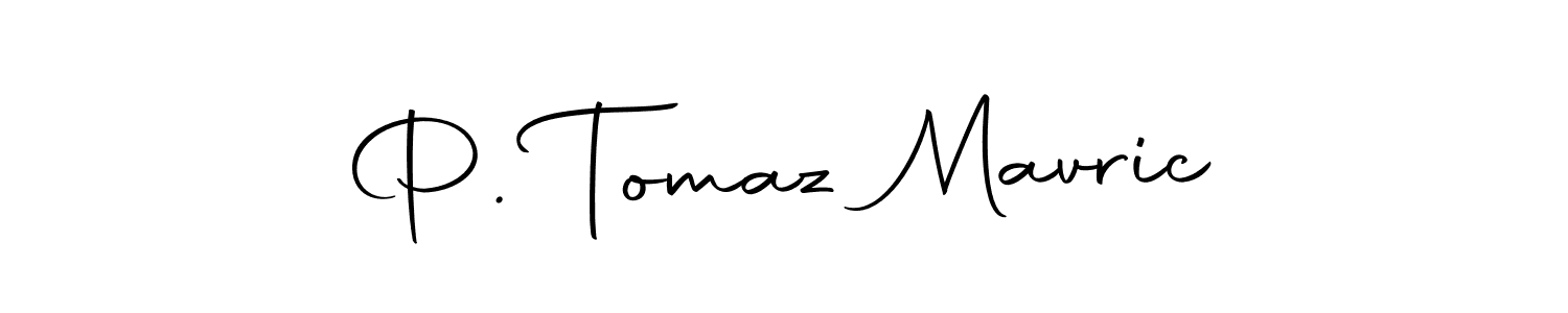 The best way (Autography-DOLnW) to make a short signature is to pick only two or three words in your name. The name P. Tomaz Mavric include a total of six letters. For converting this name. P. Tomaz Mavric signature style 10 images and pictures png