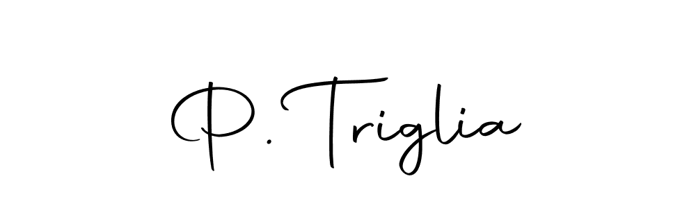 Make a beautiful signature design for name P. Triglia. With this signature (Autography-DOLnW) style, you can create a handwritten signature for free. P. Triglia signature style 10 images and pictures png