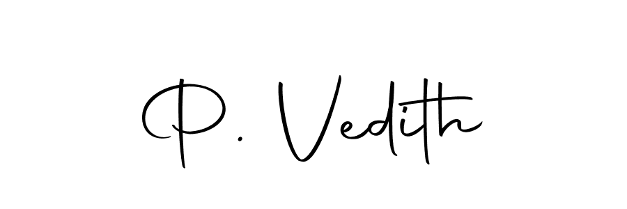 How to make P. Vedith signature? Autography-DOLnW is a professional autograph style. Create handwritten signature for P. Vedith name. P. Vedith signature style 10 images and pictures png