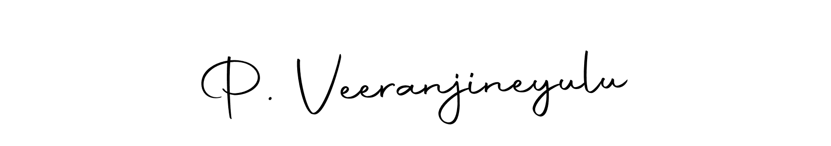 Create a beautiful signature design for name P. Veeranjineyulu. With this signature (Autography-DOLnW) fonts, you can make a handwritten signature for free. P. Veeranjineyulu signature style 10 images and pictures png
