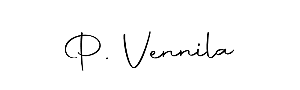 Create a beautiful signature design for name P. Vennila. With this signature (Autography-DOLnW) fonts, you can make a handwritten signature for free. P. Vennila signature style 10 images and pictures png