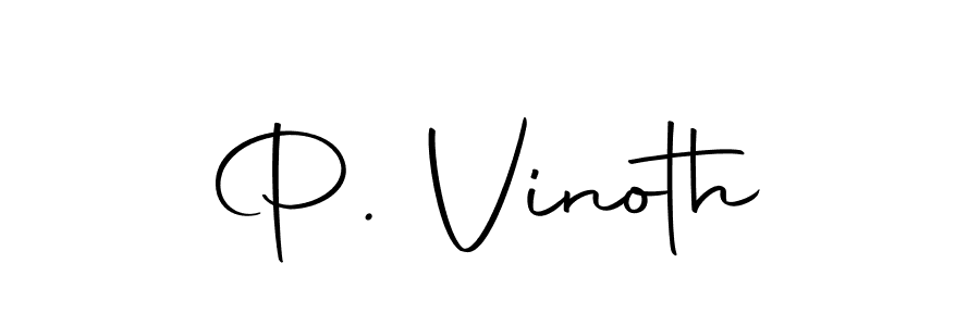 Make a beautiful signature design for name P. Vinoth. Use this online signature maker to create a handwritten signature for free. P. Vinoth signature style 10 images and pictures png