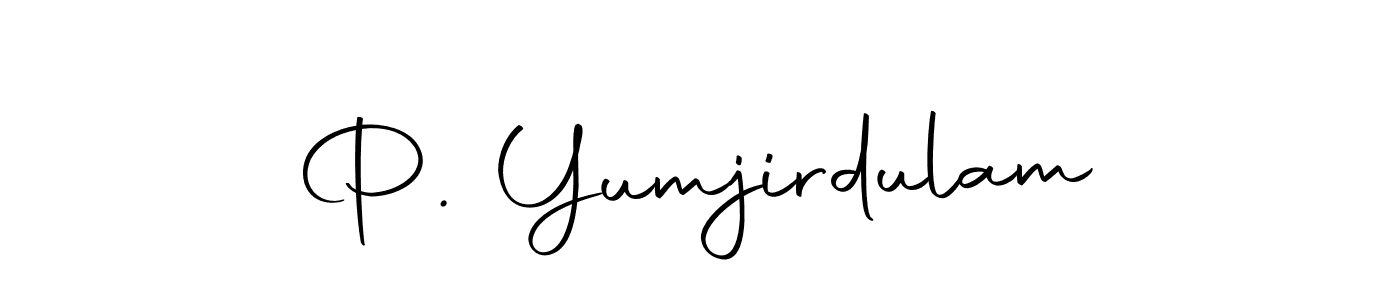 Use a signature maker to create a handwritten signature online. With this signature software, you can design (Autography-DOLnW) your own signature for name P. Yumjirdulam. P. Yumjirdulam signature style 10 images and pictures png