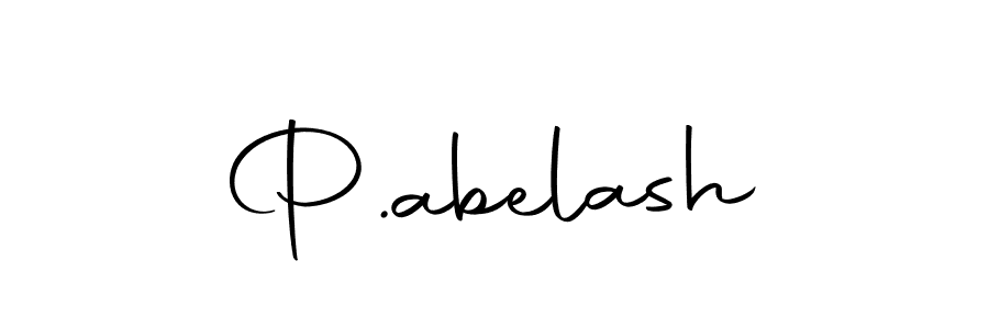 Create a beautiful signature design for name P.abelash. With this signature (Autography-DOLnW) fonts, you can make a handwritten signature for free. P.abelash signature style 10 images and pictures png
