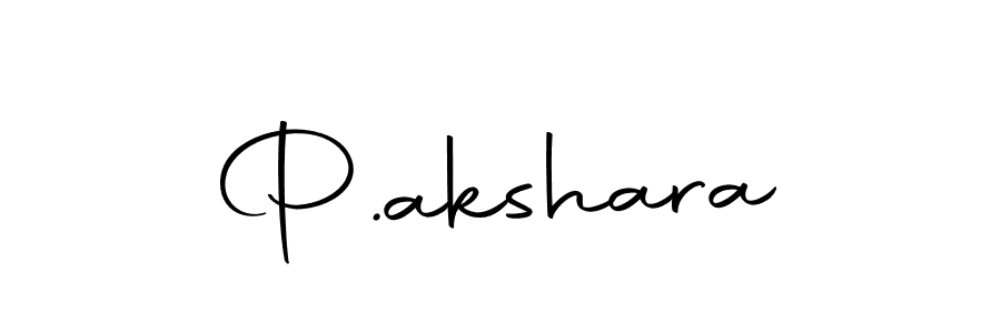 You should practise on your own different ways (Autography-DOLnW) to write your name (P.akshara) in signature. don't let someone else do it for you. P.akshara signature style 10 images and pictures png
