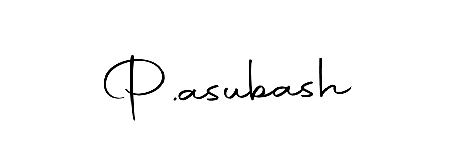 Design your own signature with our free online signature maker. With this signature software, you can create a handwritten (Autography-DOLnW) signature for name P.asubash. P.asubash signature style 10 images and pictures png