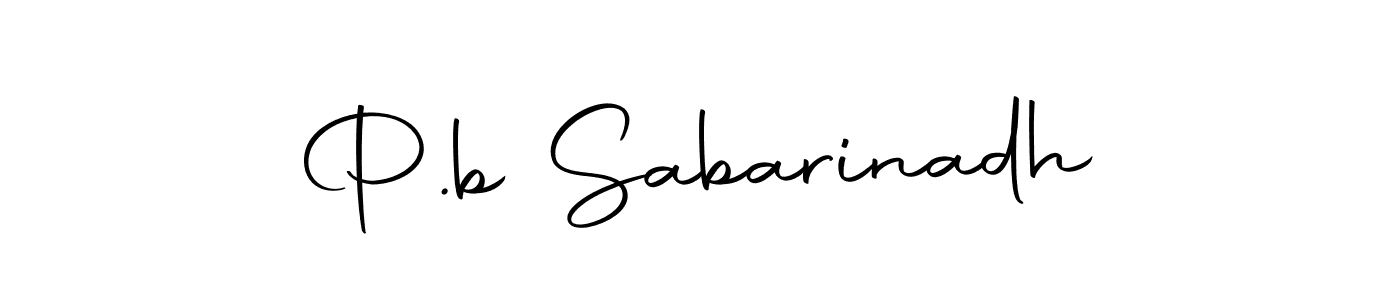 Make a short P.b Sabarinadh signature style. Manage your documents anywhere anytime using Autography-DOLnW. Create and add eSignatures, submit forms, share and send files easily. P.b Sabarinadh signature style 10 images and pictures png