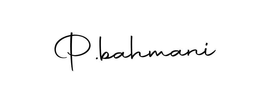 Make a beautiful signature design for name P.bahmani. With this signature (Autography-DOLnW) style, you can create a handwritten signature for free. P.bahmani signature style 10 images and pictures png