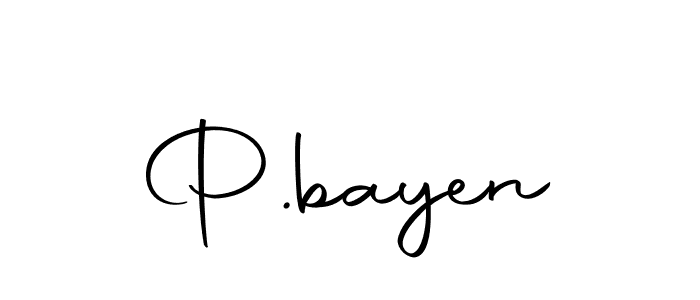 P.bayen stylish signature style. Best Handwritten Sign (Autography-DOLnW) for my name. Handwritten Signature Collection Ideas for my name P.bayen. P.bayen signature style 10 images and pictures png