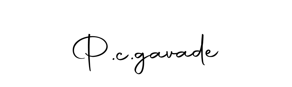 Design your own signature with our free online signature maker. With this signature software, you can create a handwritten (Autography-DOLnW) signature for name P.c.gavade. P.c.gavade signature style 10 images and pictures png