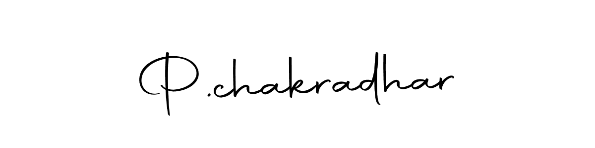 Create a beautiful signature design for name P.chakradhar. With this signature (Autography-DOLnW) fonts, you can make a handwritten signature for free. P.chakradhar signature style 10 images and pictures png