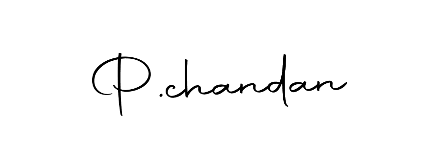 Use a signature maker to create a handwritten signature online. With this signature software, you can design (Autography-DOLnW) your own signature for name P.chandan. P.chandan signature style 10 images and pictures png