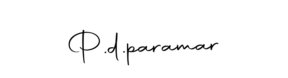 Create a beautiful signature design for name P.d.paramar. With this signature (Autography-DOLnW) fonts, you can make a handwritten signature for free. P.d.paramar signature style 10 images and pictures png