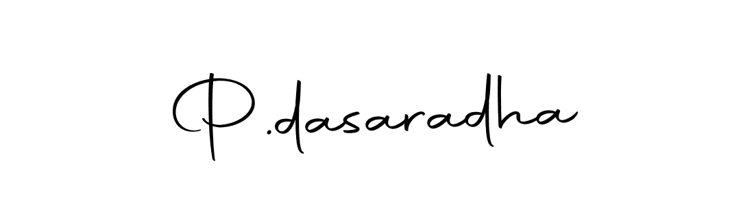 Create a beautiful signature design for name P.dasaradha. With this signature (Autography-DOLnW) fonts, you can make a handwritten signature for free. P.dasaradha signature style 10 images and pictures png