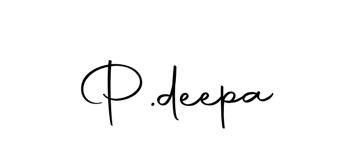 Create a beautiful signature design for name P.deepa. With this signature (Autography-DOLnW) fonts, you can make a handwritten signature for free. P.deepa signature style 10 images and pictures png