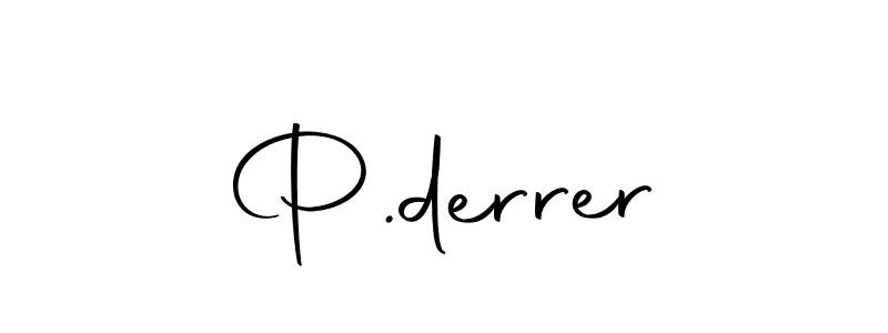 The best way (Autography-DOLnW) to make a short signature is to pick only two or three words in your name. The name P.derrer include a total of six letters. For converting this name. P.derrer signature style 10 images and pictures png