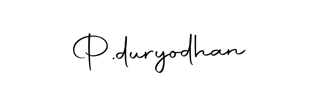 Best and Professional Signature Style for P.duryodhan. Autography-DOLnW Best Signature Style Collection. P.duryodhan signature style 10 images and pictures png