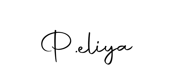 How to make P.eliya name signature. Use Autography-DOLnW style for creating short signs online. This is the latest handwritten sign. P.eliya signature style 10 images and pictures png