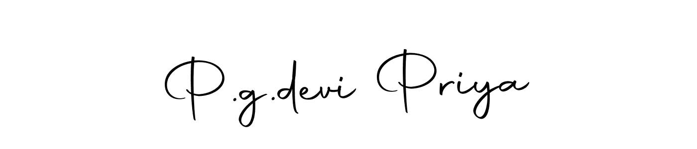 How to make P.g.devi Priya name signature. Use Autography-DOLnW style for creating short signs online. This is the latest handwritten sign. P.g.devi Priya signature style 10 images and pictures png