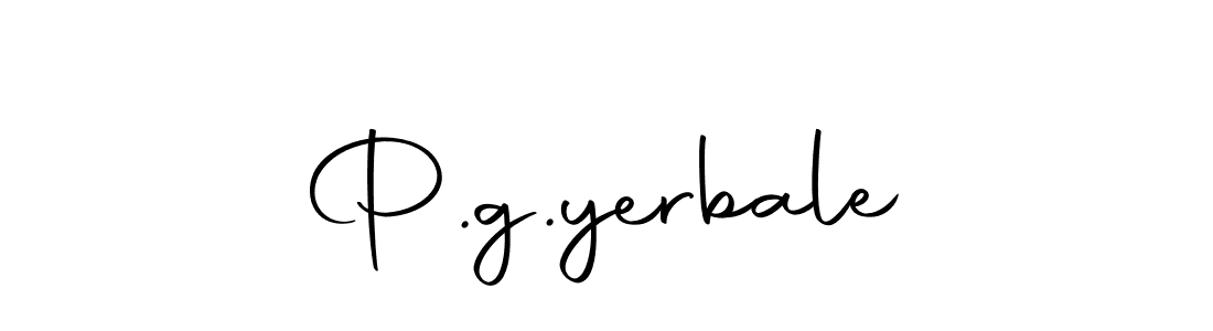 Create a beautiful signature design for name P.g.yerbale. With this signature (Autography-DOLnW) fonts, you can make a handwritten signature for free. P.g.yerbale signature style 10 images and pictures png