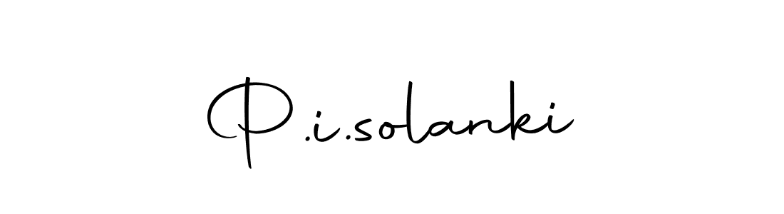 Create a beautiful signature design for name P.i.solanki. With this signature (Autography-DOLnW) fonts, you can make a handwritten signature for free. P.i.solanki signature style 10 images and pictures png