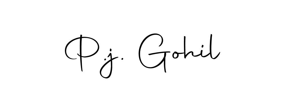 You should practise on your own different ways (Autography-DOLnW) to write your name (P.j. Gohil) in signature. don't let someone else do it for you. P.j. Gohil signature style 10 images and pictures png