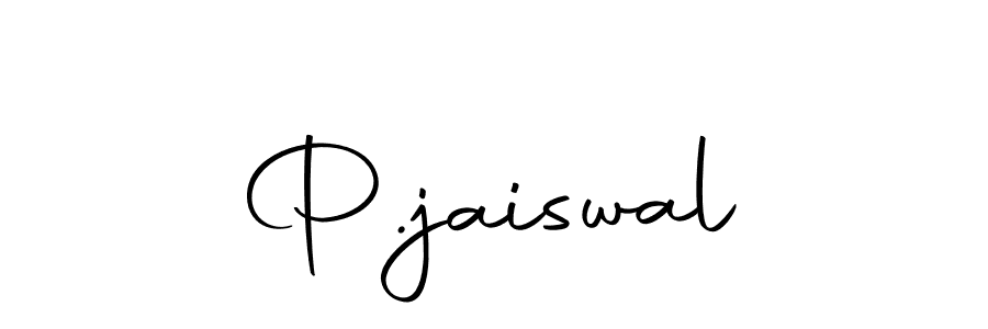 The best way (Autography-DOLnW) to make a short signature is to pick only two or three words in your name. The name P.jaiswal include a total of six letters. For converting this name. P.jaiswal signature style 10 images and pictures png