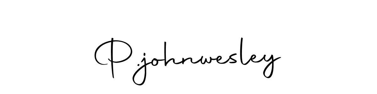 You should practise on your own different ways (Autography-DOLnW) to write your name (P.johnwesley) in signature. don't let someone else do it for you. P.johnwesley signature style 10 images and pictures png