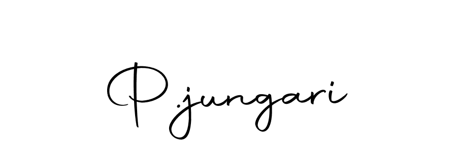 Design your own signature with our free online signature maker. With this signature software, you can create a handwritten (Autography-DOLnW) signature for name P.jungari. P.jungari signature style 10 images and pictures png