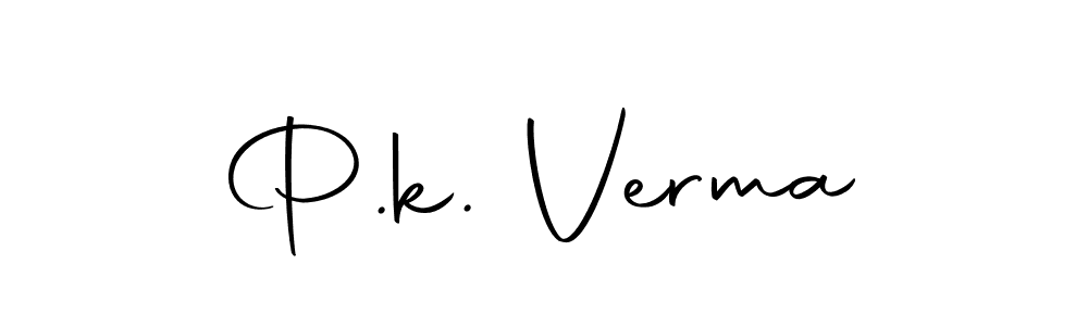 Use a signature maker to create a handwritten signature online. With this signature software, you can design (Autography-DOLnW) your own signature for name P.k. Verma. P.k. Verma signature style 10 images and pictures png