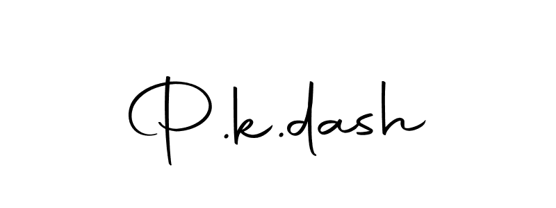 Make a beautiful signature design for name P.k.dash. Use this online signature maker to create a handwritten signature for free. P.k.dash signature style 10 images and pictures png