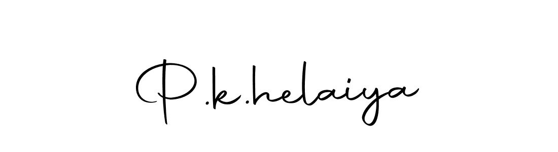 Create a beautiful signature design for name P.k.helaiya. With this signature (Autography-DOLnW) fonts, you can make a handwritten signature for free. P.k.helaiya signature style 10 images and pictures png