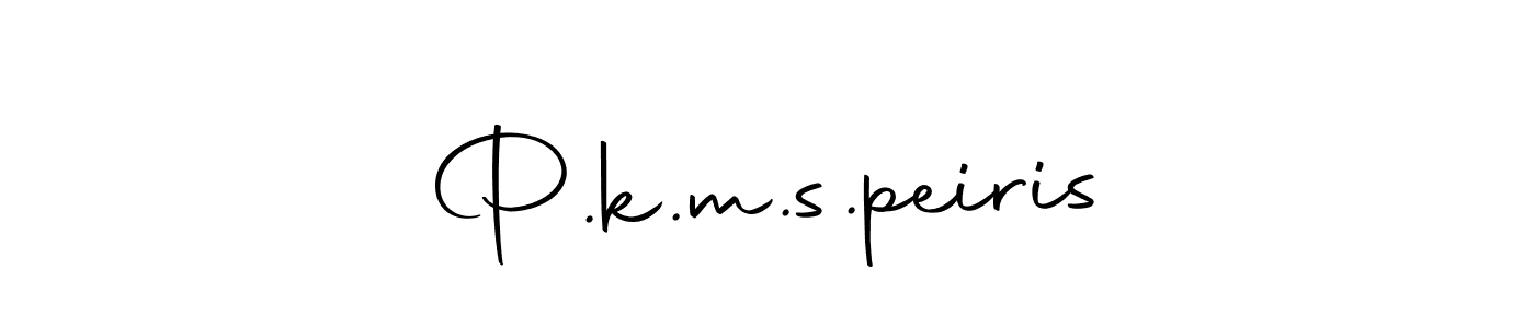 You should practise on your own different ways (Autography-DOLnW) to write your name (P.k.m.s.peiris) in signature. don't let someone else do it for you. P.k.m.s.peiris signature style 10 images and pictures png
