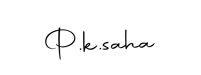 The best way (Autography-DOLnW) to make a short signature is to pick only two or three words in your name. The name P.k.saha include a total of six letters. For converting this name. P.k.saha signature style 10 images and pictures png