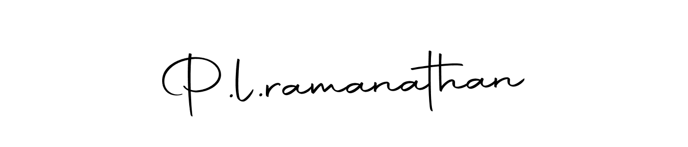 Make a beautiful signature design for name P.l.ramanathan. With this signature (Autography-DOLnW) style, you can create a handwritten signature for free. P.l.ramanathan signature style 10 images and pictures png
