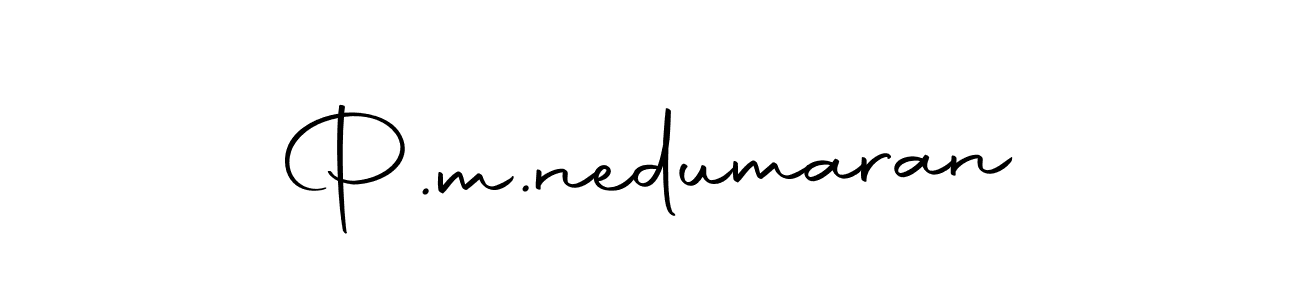 Design your own signature with our free online signature maker. With this signature software, you can create a handwritten (Autography-DOLnW) signature for name P.m.nedumaran. P.m.nedumaran signature style 10 images and pictures png