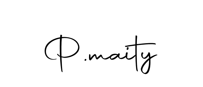 You should practise on your own different ways (Autography-DOLnW) to write your name (P.maity) in signature. don't let someone else do it for you. P.maity signature style 10 images and pictures png