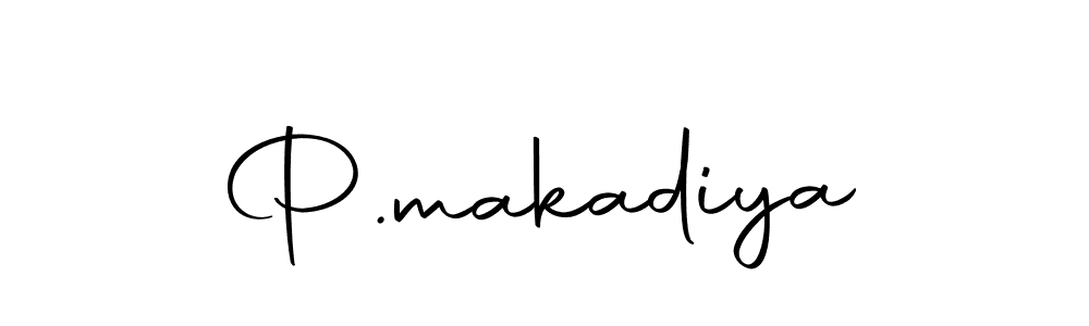 How to make P.makadiya signature? Autography-DOLnW is a professional autograph style. Create handwritten signature for P.makadiya name. P.makadiya signature style 10 images and pictures png
