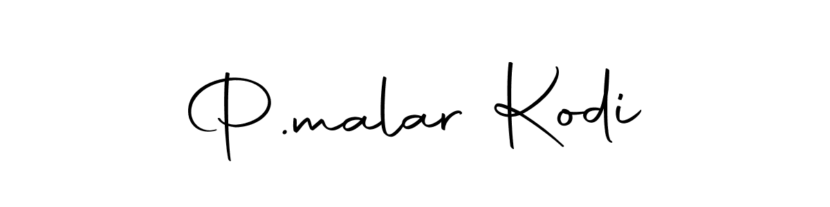 You should practise on your own different ways (Autography-DOLnW) to write your name (P.malar Kodi) in signature. don't let someone else do it for you. P.malar Kodi signature style 10 images and pictures png