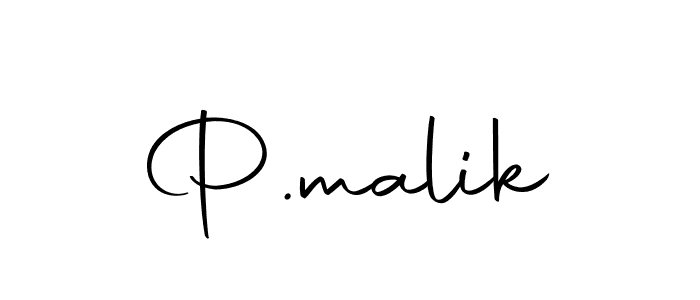 Make a beautiful signature design for name P.malik. With this signature (Autography-DOLnW) style, you can create a handwritten signature for free. P.malik signature style 10 images and pictures png