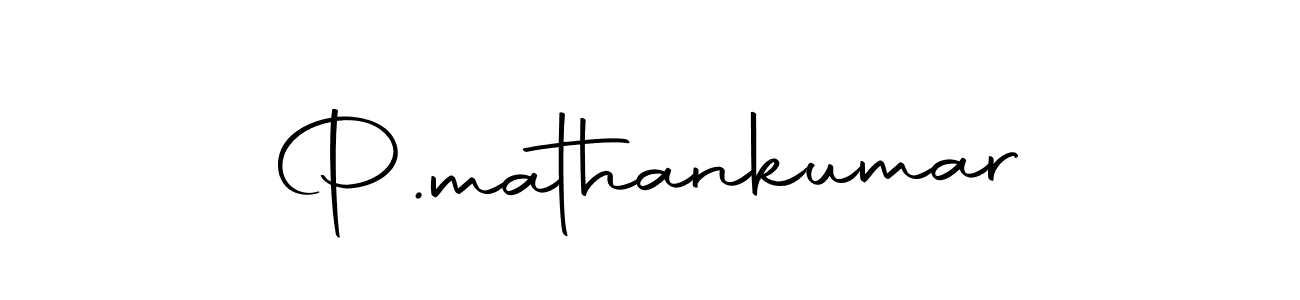 Make a beautiful signature design for name P.mathankumar. With this signature (Autography-DOLnW) style, you can create a handwritten signature for free. P.mathankumar signature style 10 images and pictures png