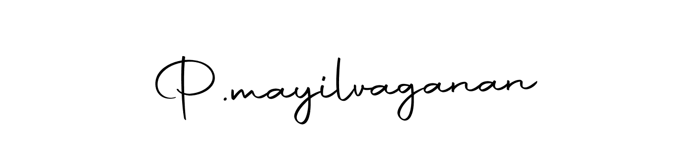 Also we have P.mayilvaganan name is the best signature style. Create professional handwritten signature collection using Autography-DOLnW autograph style. P.mayilvaganan signature style 10 images and pictures png