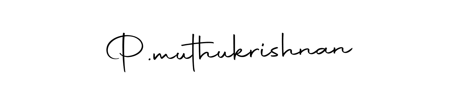 Design your own signature with our free online signature maker. With this signature software, you can create a handwritten (Autography-DOLnW) signature for name P.muthukrishnan. P.muthukrishnan signature style 10 images and pictures png