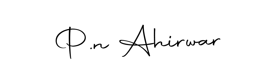 Create a beautiful signature design for name P.n Ahirwar. With this signature (Autography-DOLnW) fonts, you can make a handwritten signature for free. P.n Ahirwar signature style 10 images and pictures png