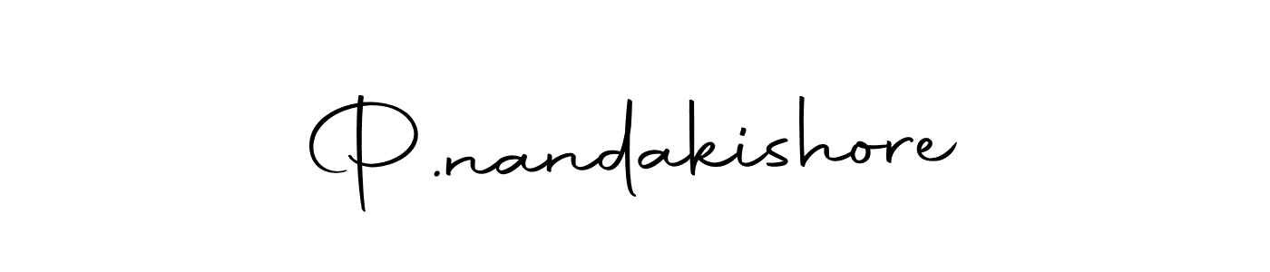 Make a beautiful signature design for name P.nandakishore. With this signature (Autography-DOLnW) style, you can create a handwritten signature for free. P.nandakishore signature style 10 images and pictures png