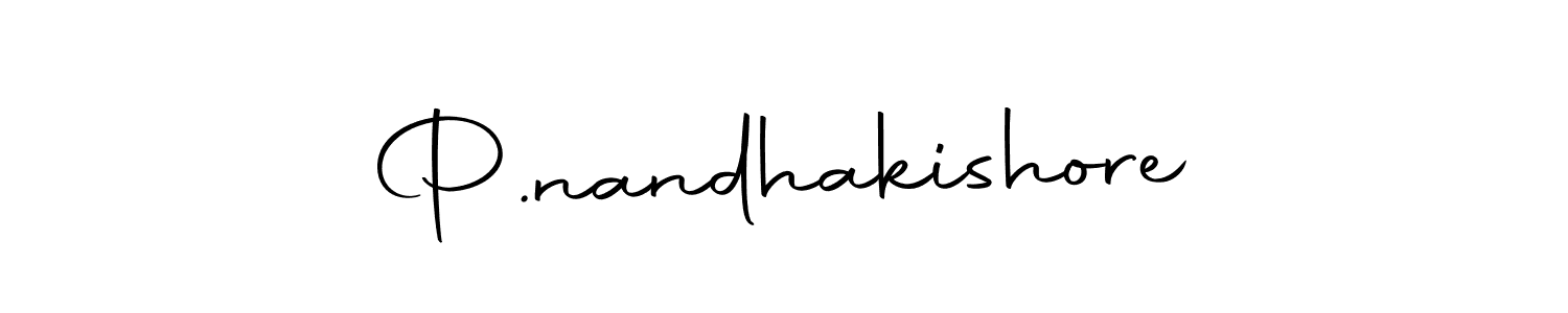 The best way (Autography-DOLnW) to make a short signature is to pick only two or three words in your name. The name P.nandhakishore include a total of six letters. For converting this name. P.nandhakishore signature style 10 images and pictures png