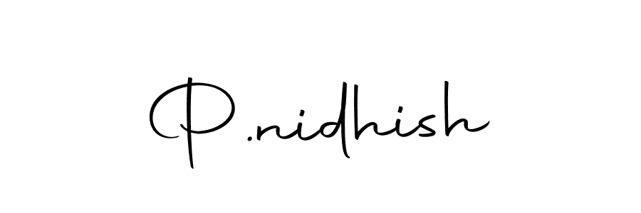 Similarly Autography-DOLnW is the best handwritten signature design. Signature creator online .You can use it as an online autograph creator for name P.nidhish. P.nidhish signature style 10 images and pictures png